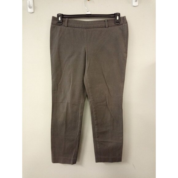 J. Crew Stretch City Fit Grey Trousers Pants Size 10 - Picture 1 of 4
